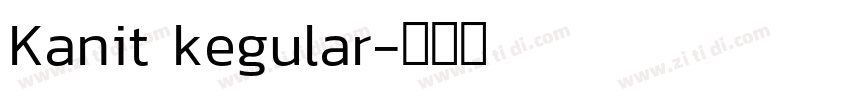 Kanit kegular字体转换